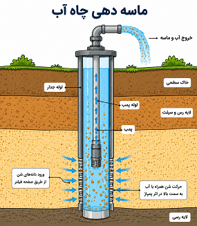ماسه‌دهی چاه آب